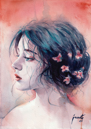 Echappons nous - Aquarelle 21x29.7cm