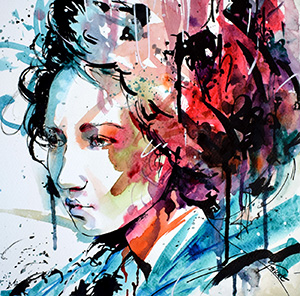 Impulsion X - Techniques mixtes 30x30cm