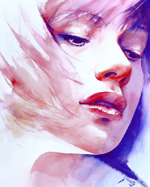Souvenir - Aquarelle 40x50cm